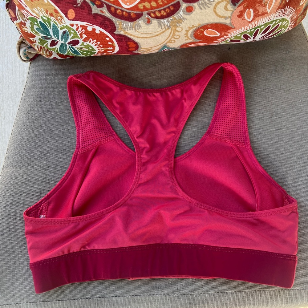 Pink Reebok Sports Bra, Size M. - Picture 3 of 3